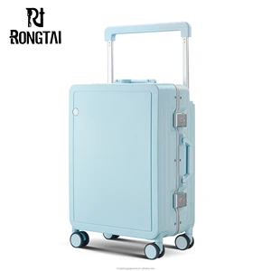 Unisex Multi-Functional Business Travel Luggage Set Latest Designed Aluminum Silent Wheel Trolley Suitcase ABS PC Cartoon
