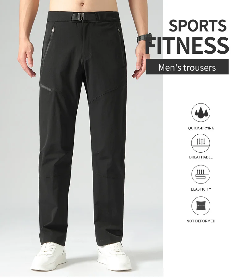 Oem Golf Pants Men Straight Leg Sweatpants With Zip Pocket Customize ...