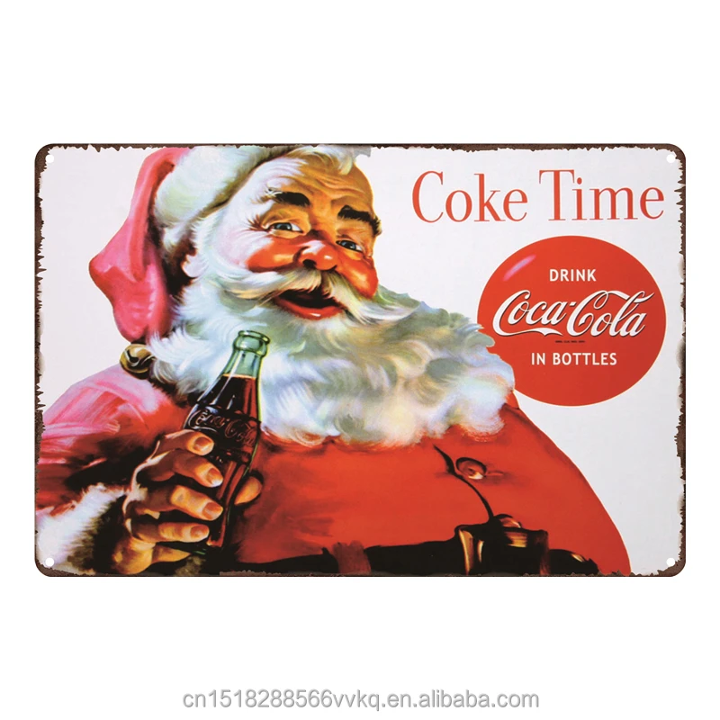 Ecool Coke Cola, placca Metallica da Parete in Stile Vintage Shabby Chic