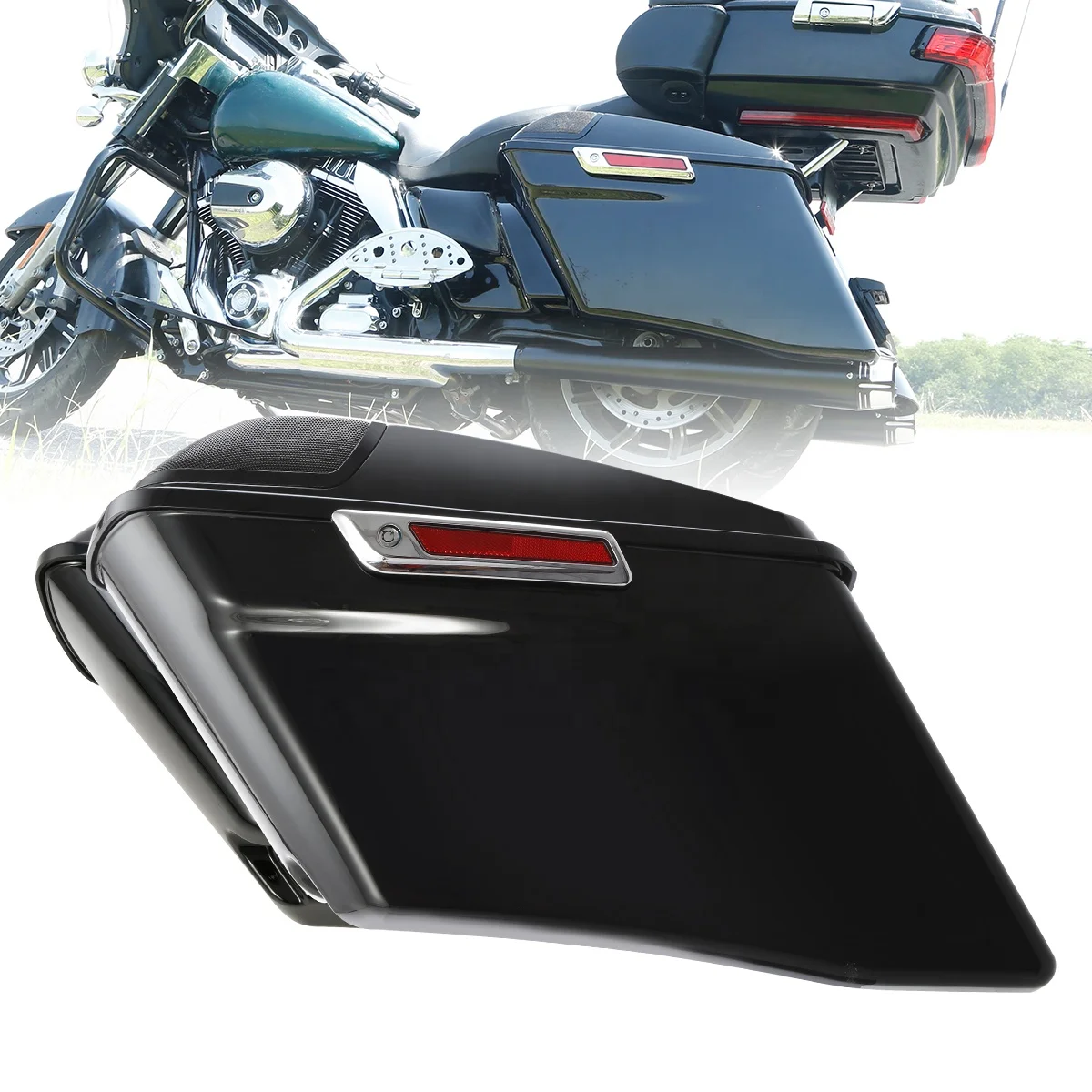 One Touch Saddlebag Lids Hardware For Harley Touring Electra Glide 14-19 2019
