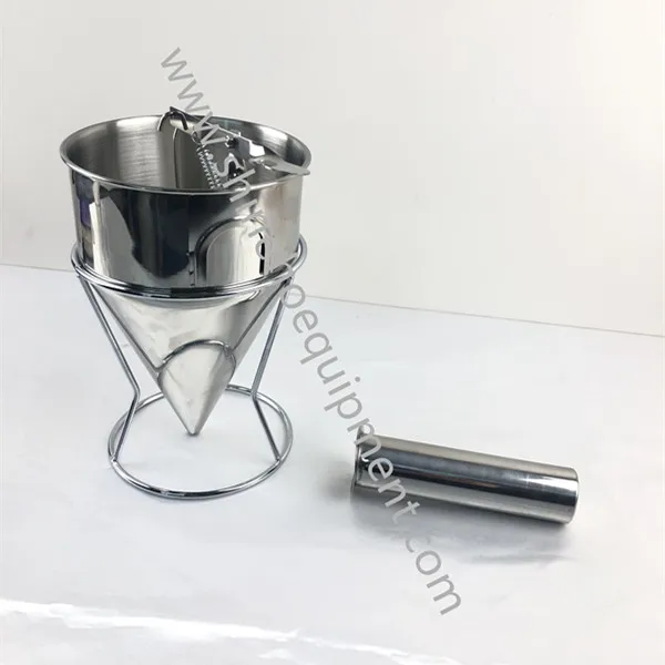 Stainless Steel Funnels with Rack, Octopus Balls Tools - Waffle