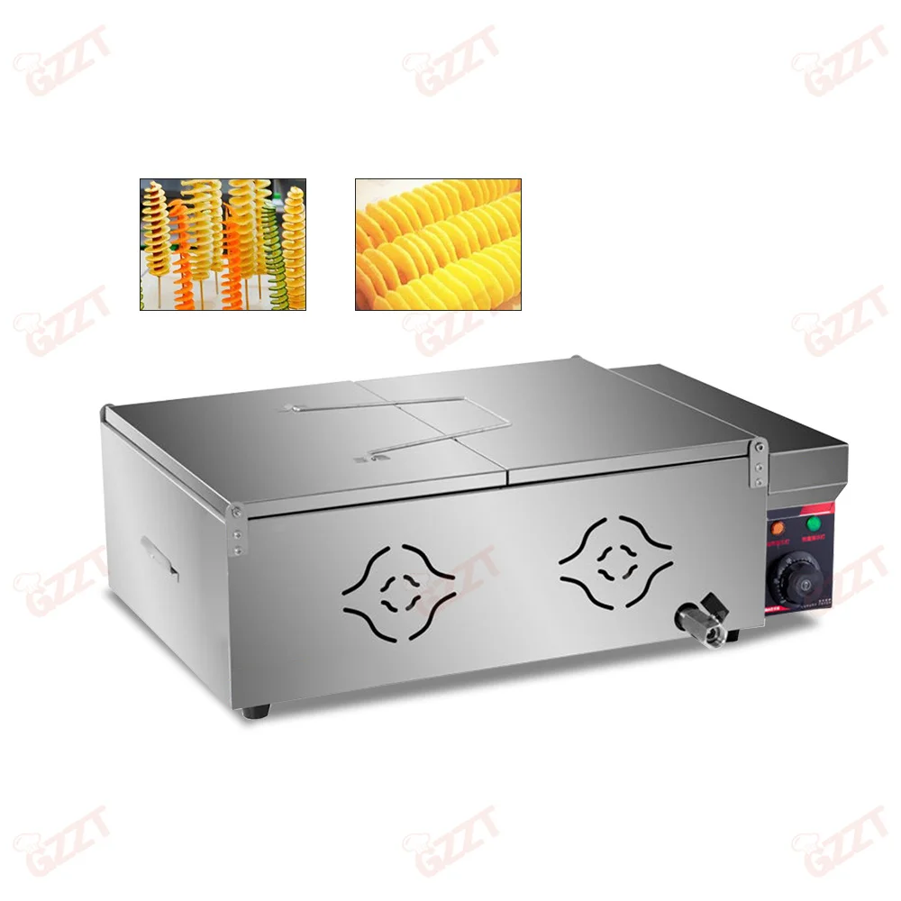 ポテトフライ品4️⃣ Commercial Gas Potato Tower Fryer 40L - Deep Fryer for