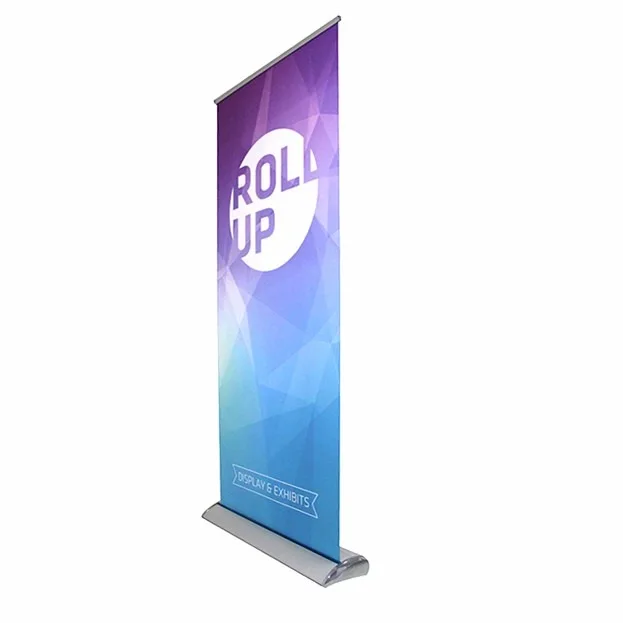 3x Banner Display Stand Pop Pull Roll Up Exhibition Trade Sign Approx 85 x 206cm 