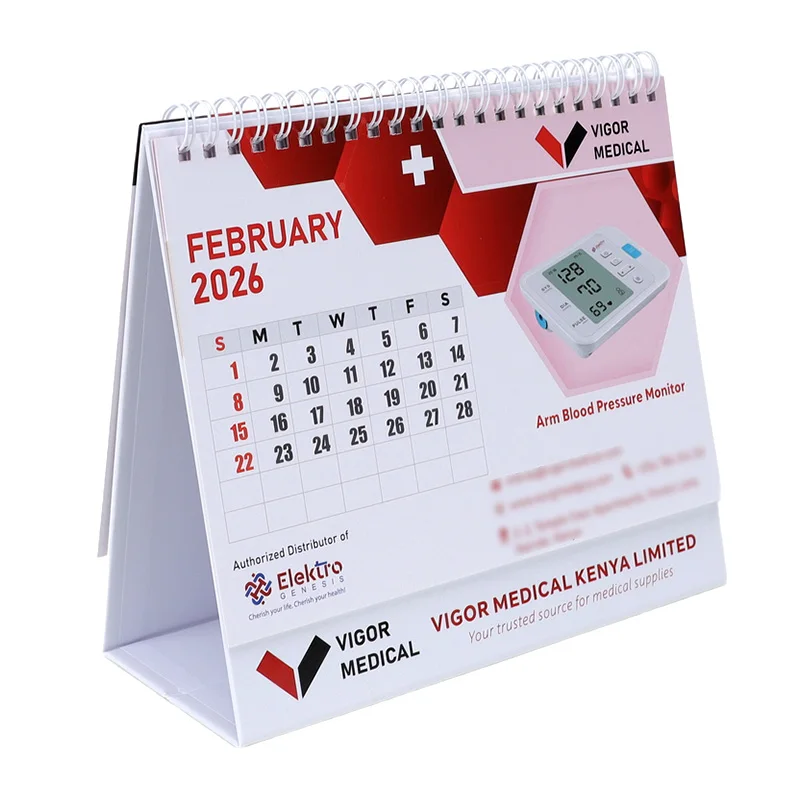 product 2026 new style corporate luxury promotional souvenirs gifts for medical metal supplier custom memo creative desk calendar-4