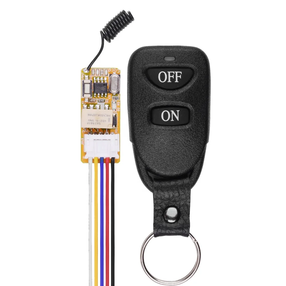 DC 3.7V 5V 12V 24V 1A Mini Wireless Remote Control Switch on Off Kit Momentary 433MHz