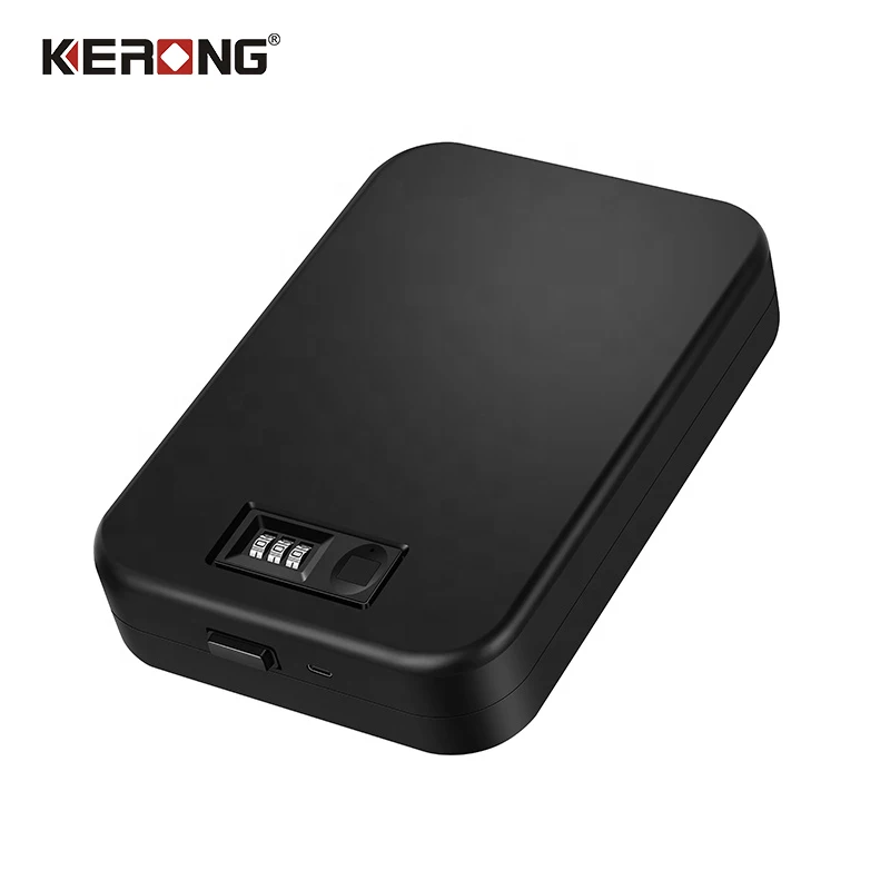 Личная Блокировка безопасный портативный Сейф ящик с отпечатком пальца для хранения