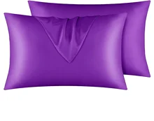 Wholesale Hot Selling Luxury Silky Polyester Satin Envelope Washable Pillowcase Cover Mulberry Silk Pillow Cases