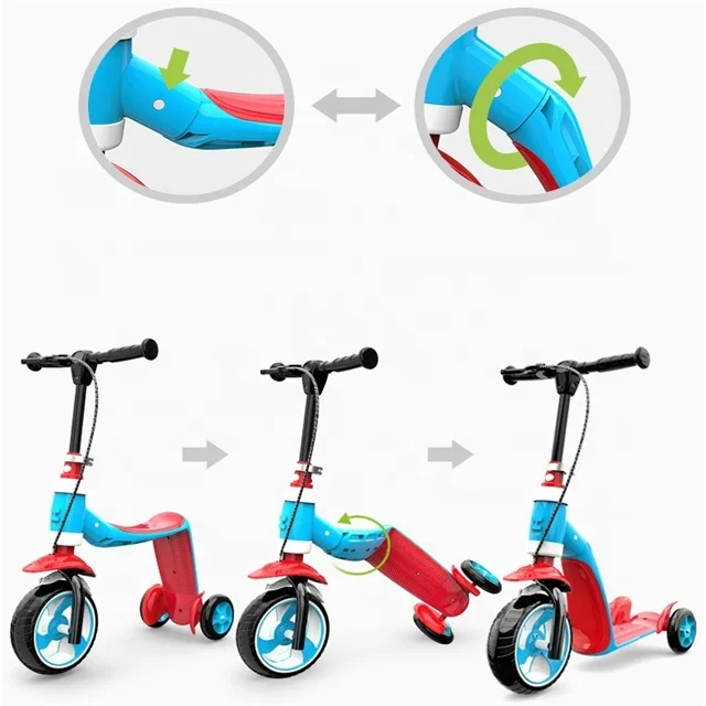 Realsin Лидер продаж трехколесный самокат ездить на Автомобильный ножной