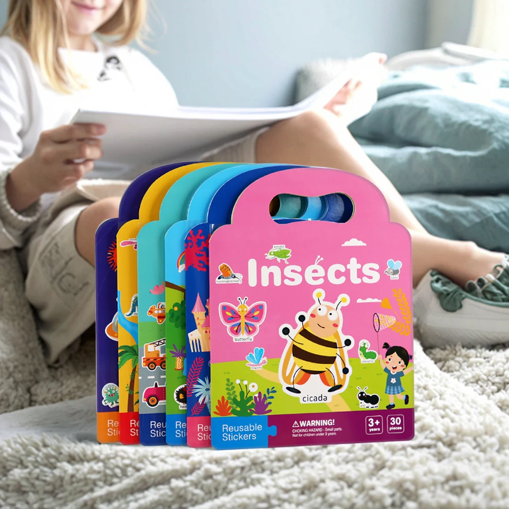 Super Stickers bundel - 2 stickerboeken met herbruikbare stickers - Dieren in de