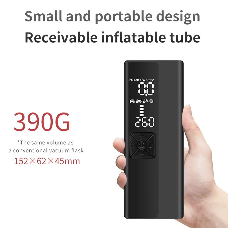 PCMOS Tire Inflators Lightweight Electric Fast Pumping Portable Wireless Smart Air Pump With 4000mAh - view 5