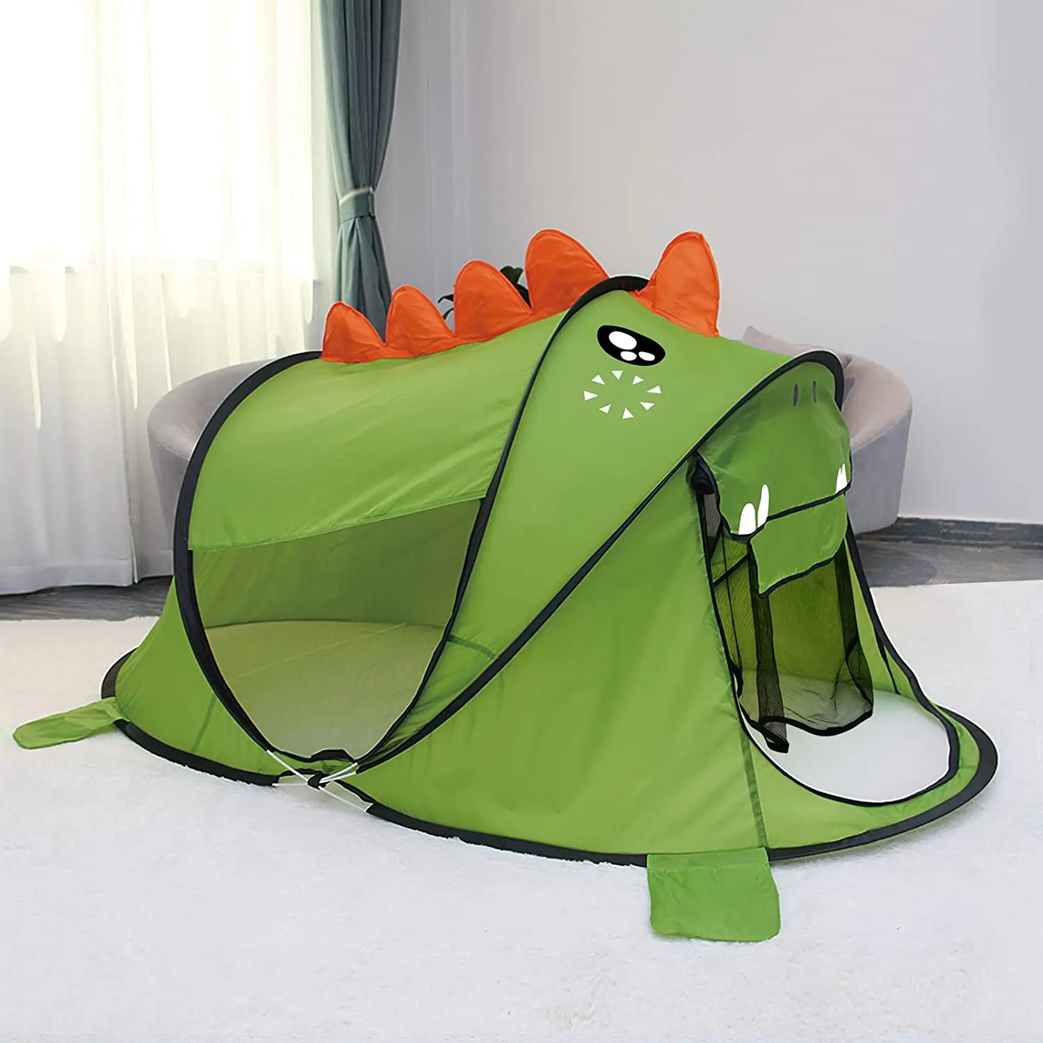 Tente De Jeu Pour Enfants Thème Dinosaure - Pop-up Facile à Monter - Pour Intérieur Et Extérieur - 53,2 Pouces