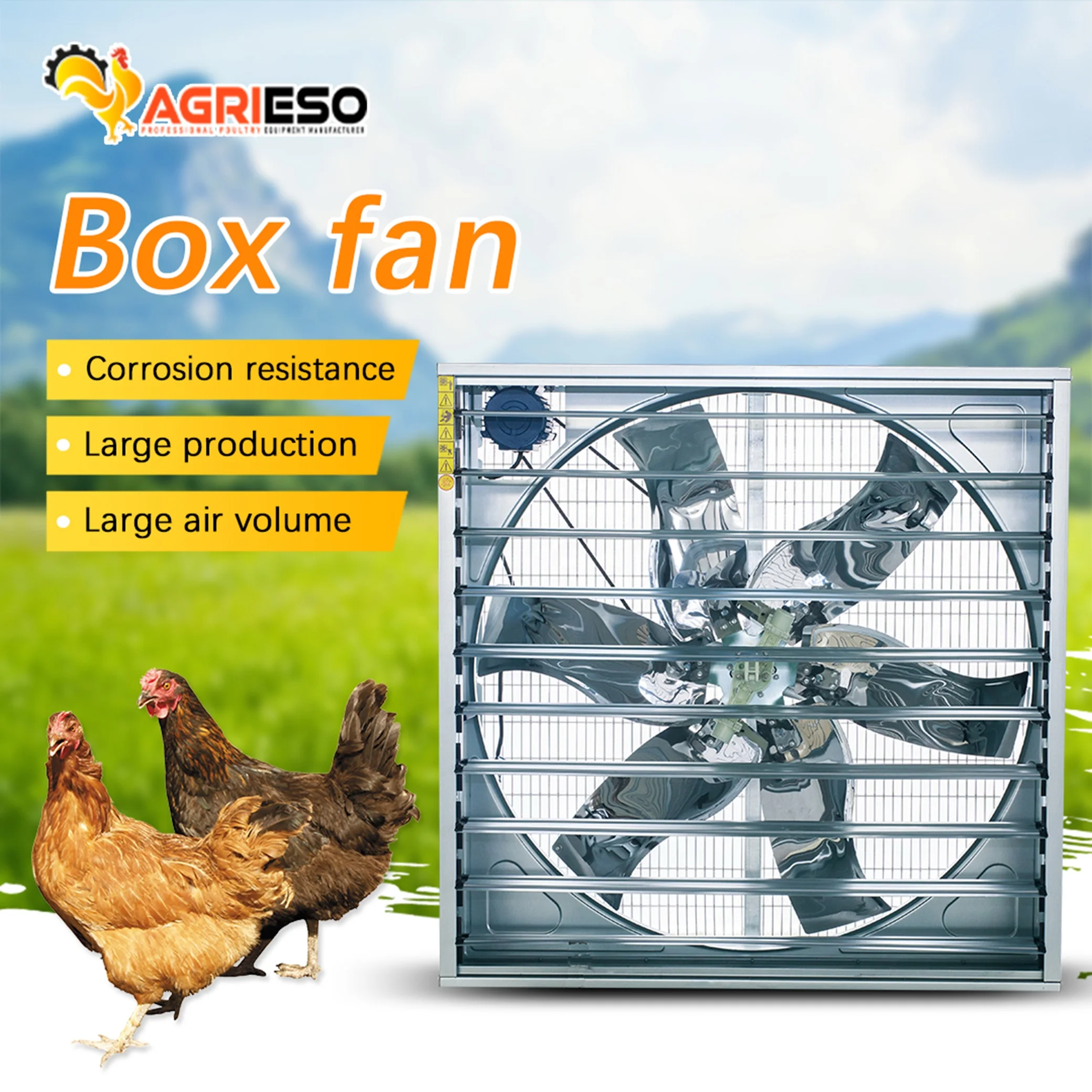 Poultry Farm Equipment Circulating Push-pull Exhaust Fan Used Poultry Farming Equipment