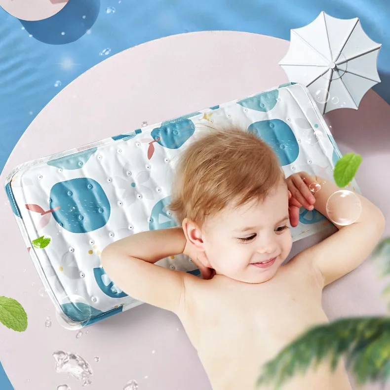 Baby Summer Pillow 3 Layer Cool Jelly Hydrogel Silicone Pillow Anti