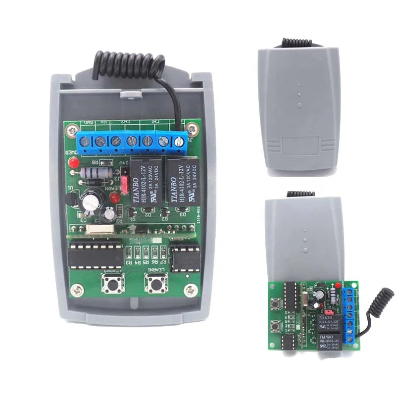 433mhz Remote Control Rolling Code Receiver for Garage Door Gate Door with Open Code
