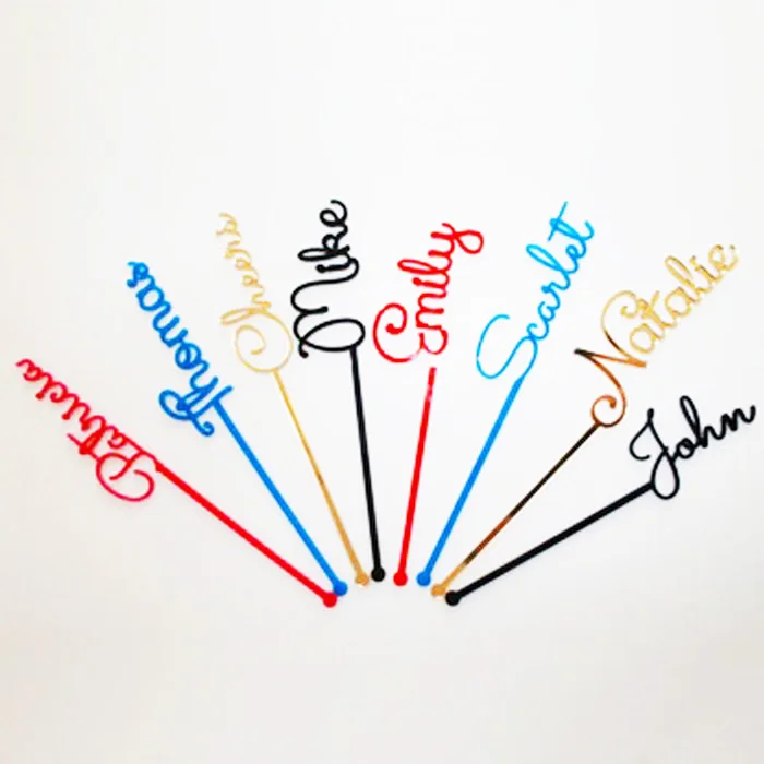 Акриловые Шредеры для напитков, пластиковые шейкеры для коктейльных напитков на заказ, палочки для напитков