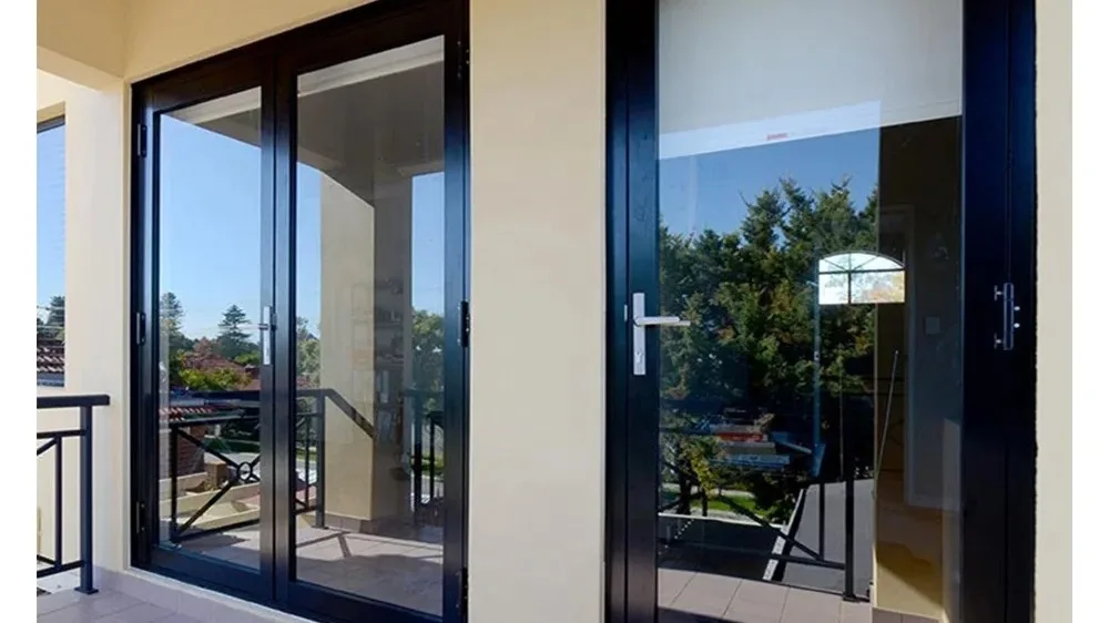 Lukliving Aluminium Glass Double Entry Hurricane Protection Casement