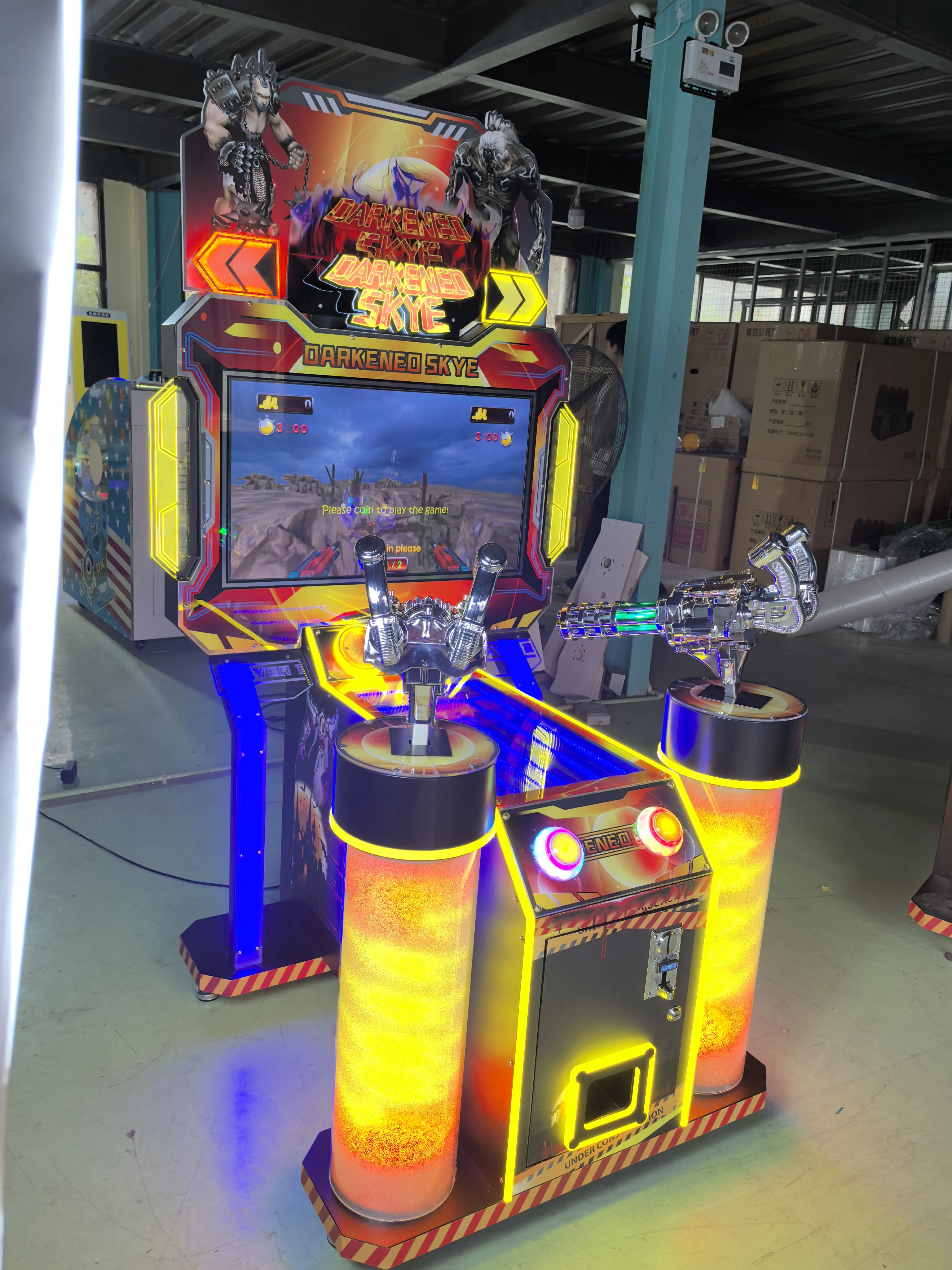 Высококачественный металлический Аркадный Игровой Автомат FunPark с гарантией на 1 год симулятор боевой стрельбы монетами английском языке