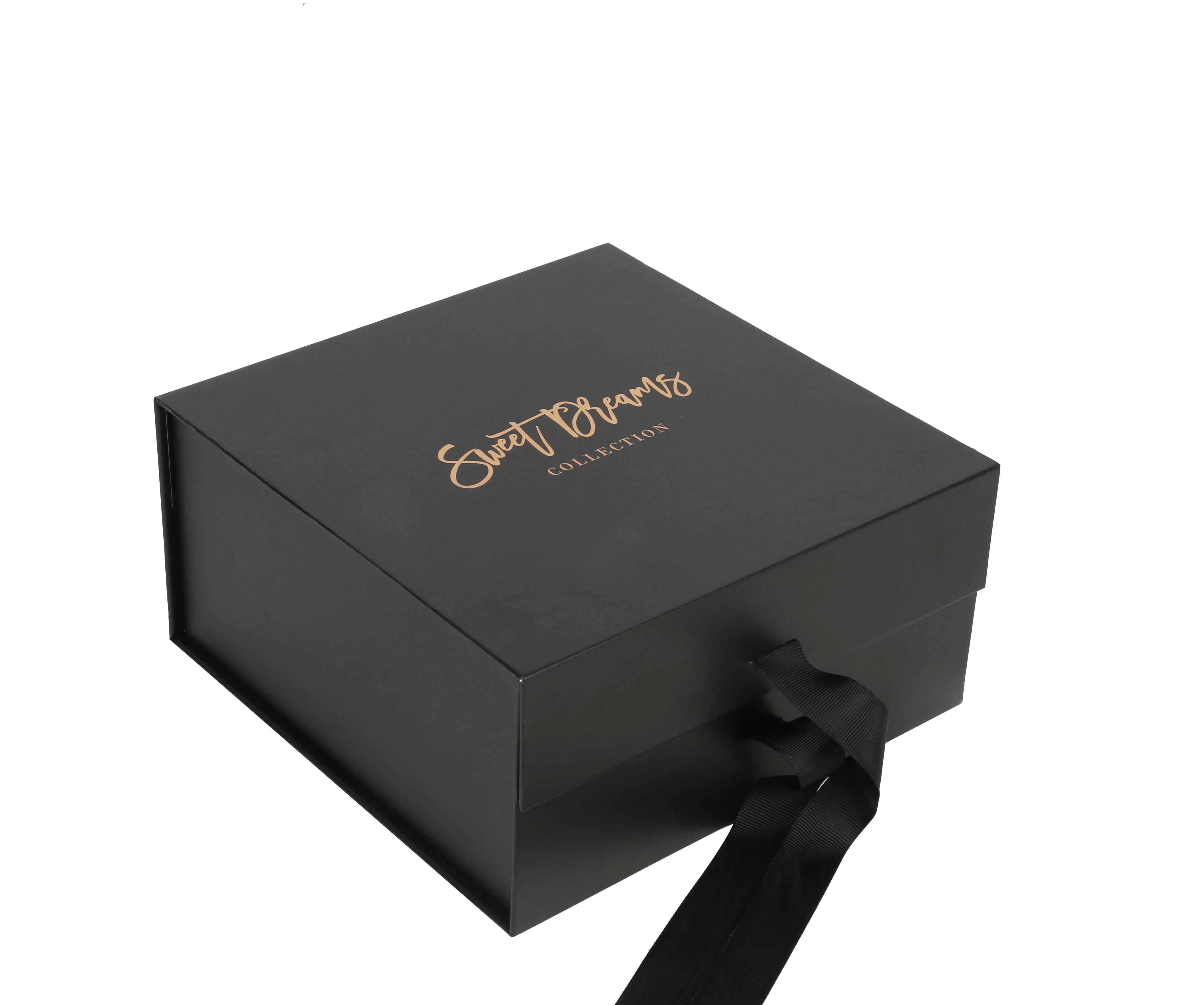 Gold Foil Cardboard Ribbon Candle Gift Box Paper Box Packaging Custom Luxury Candle