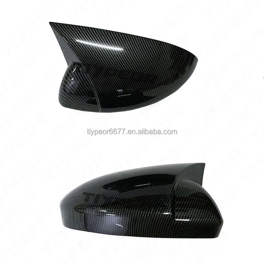 product tiypeor glossy black add on side mirror covers cap for renault megane 4 mk4 2016   2020   car exterior mirror accessories-6