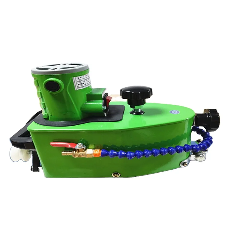 Small portable electric right Angle hand grinding machine door and window building glass polishing machine rough grinding and po 555066