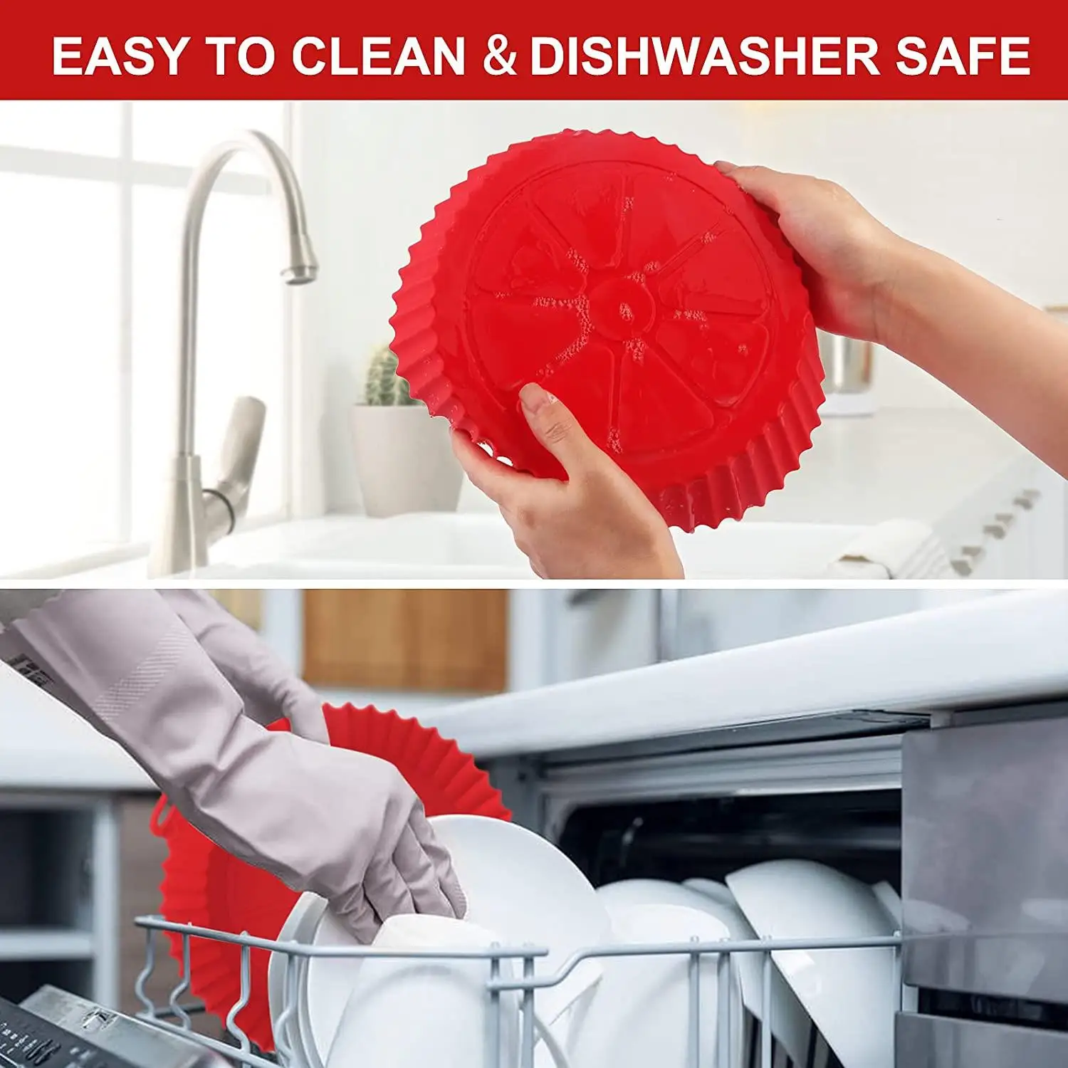 110g Silicone Air Fryer Pot Bake Dish Foldable Baking Pan Tools Pastry