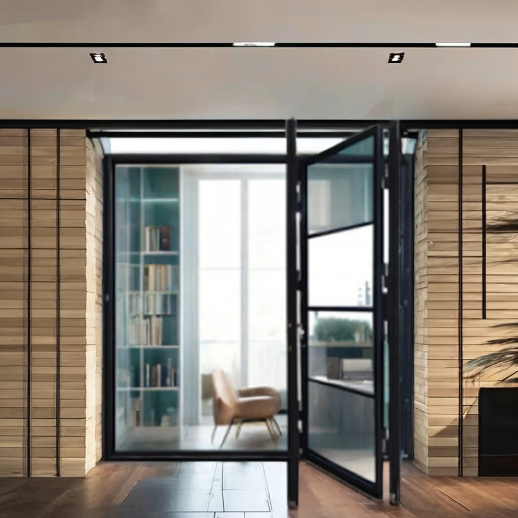 American Modern Stainless Steel Tempered Glass Patio Energy Efficient Impact Foldable Glaze for Outdoor Kitchen Villa Mall