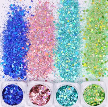 Bulk laser Color Changing Glitter Eye Face Crafts Nail Chunky Glitter Mix Color Shifting Glitter