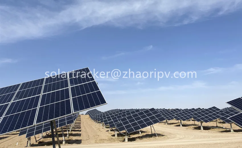 China Wholesale 8kW 9kW ZRT Tilted Single Axis Solar Tracking System 100kW