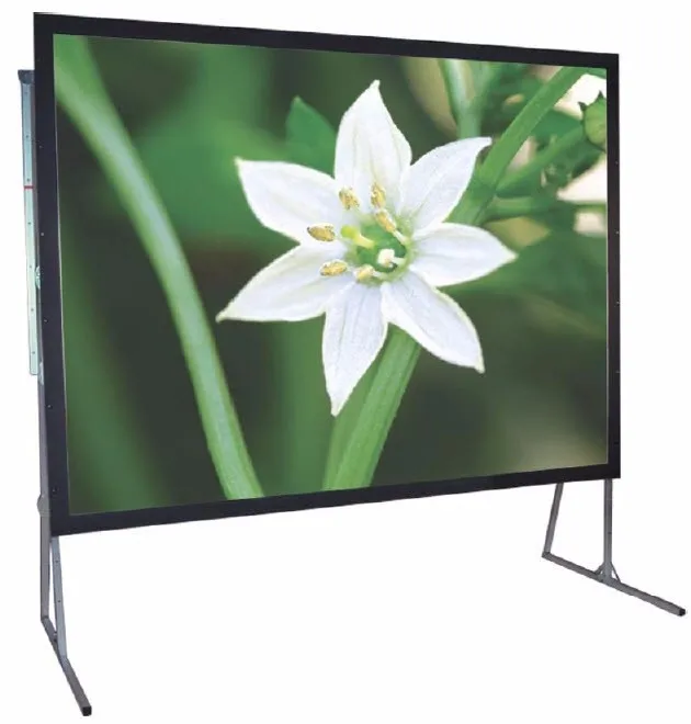 Fast Fold Portable Projection Screens Floor Standing Projector Screen for Business Trip or Presentation Use Screen