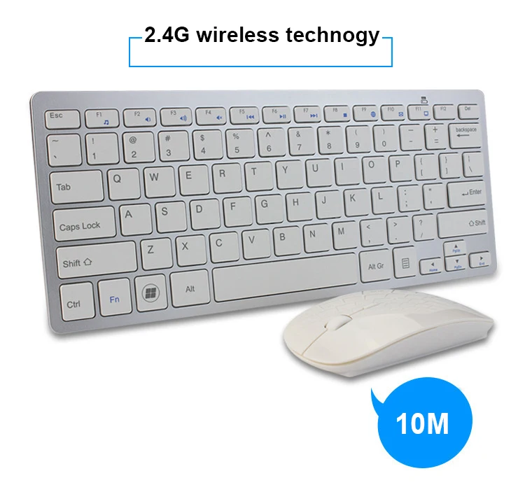 2.4g Computer Keyboard and Mouse Combo Wireless Ergonomic Wireless Keyboard and Mouse Combo - Image 4