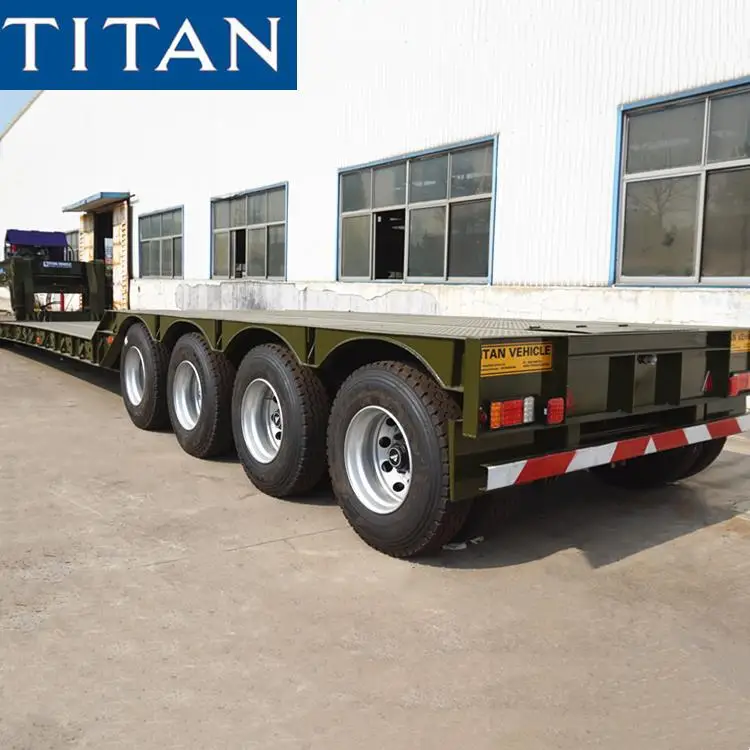 4 Axles Split Gooseneck Lowboy Trailer Detachable Gooseneck  Semi Trailer  for Sale
