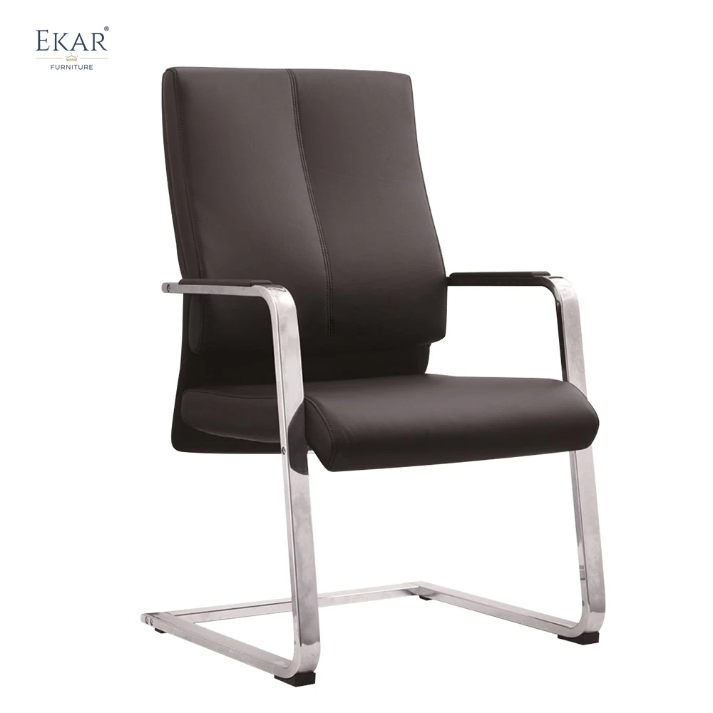 Premium Top-Grain Leather Office Chair with Ergonomic Armrests supplier