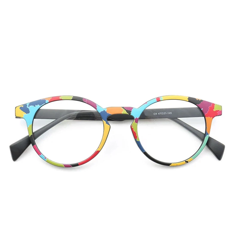 Retro Round Super Light TR90 Optical Glasses Frames Colorful Men Women Fashion Computer Eyeglasses