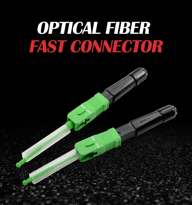 Conector Rapido SC APC Hot Fusion Fast Connectors Splice on Connector