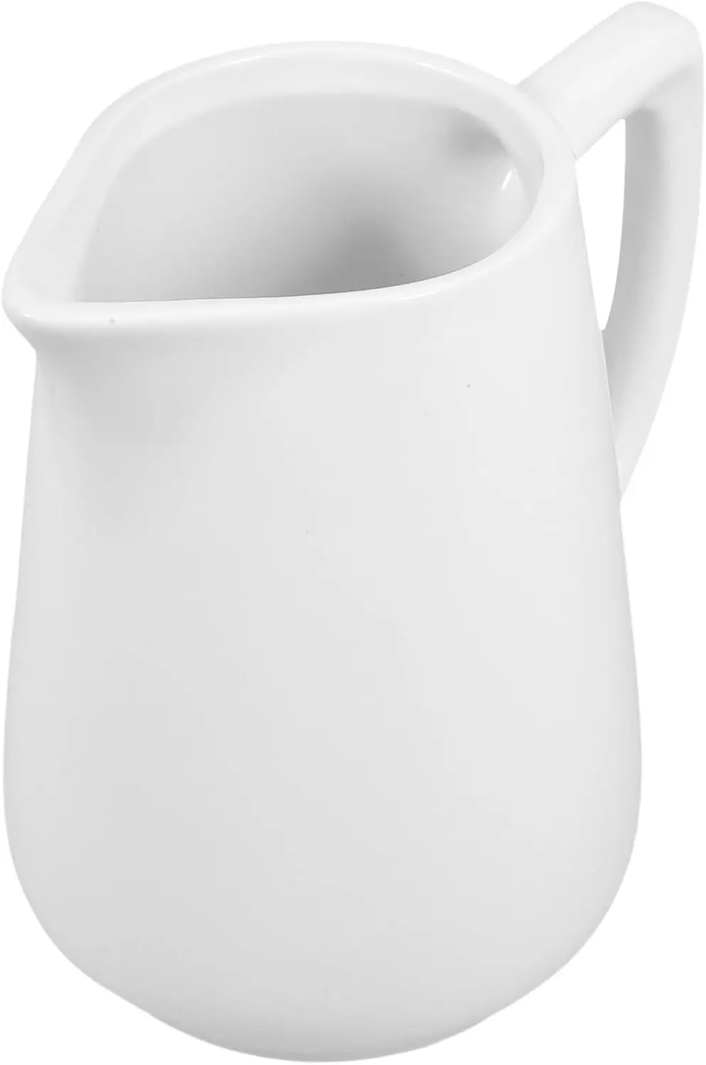 White milk jug with handle, ceramic milk jug for coffee cream salad, maple syrup dispenser, factory direct sales