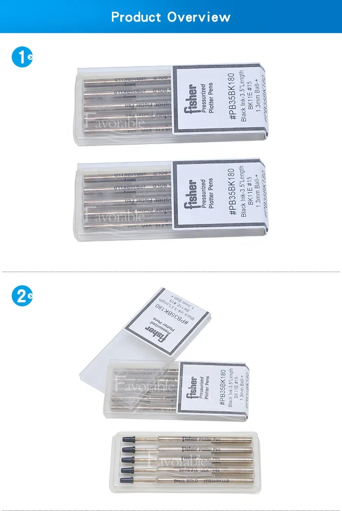 PB35BK180 Fisher Plotter Pens for Lectra
