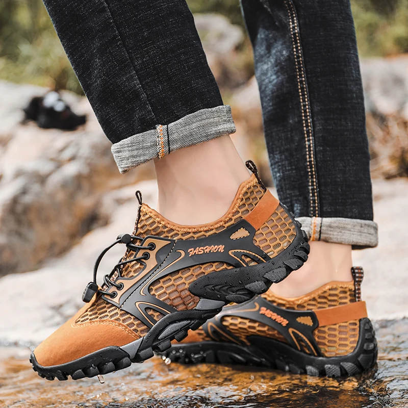 2022 Summer Elastic Quick Dry Aqua Shoes Unisex Swimming Water Wading Shoes Men Upstream Swimming Shoes Beach Barefoot Slippers