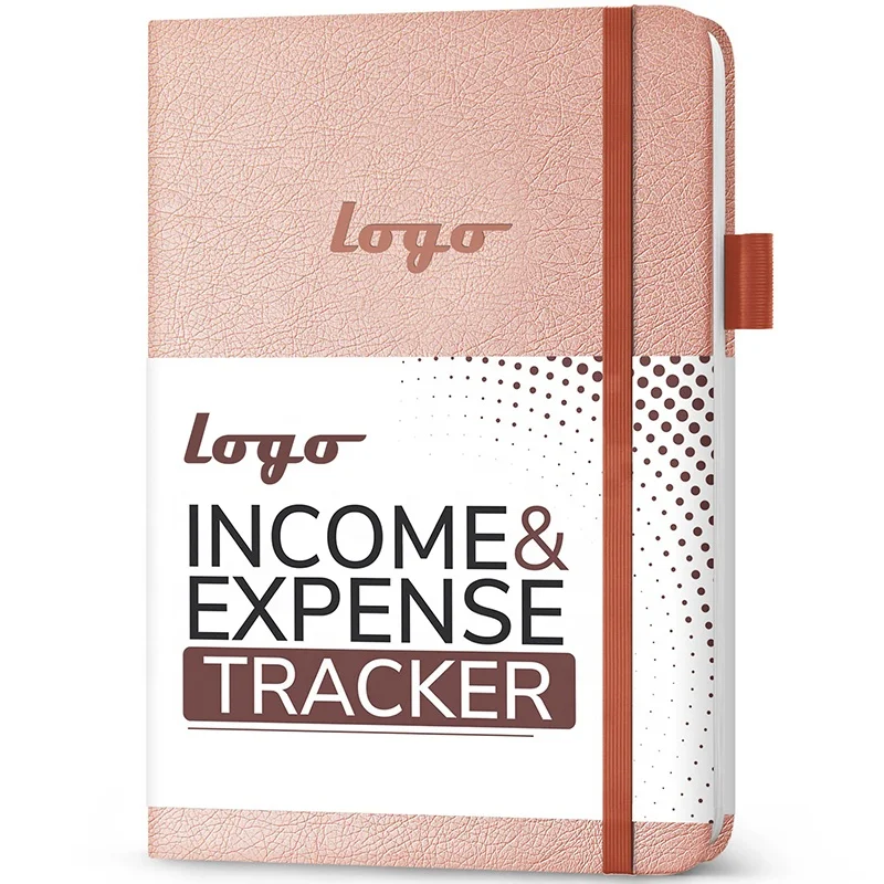 A4 Size Customised Logo Income and Expense Ledger Book Personal Finance Record and Bookkeeping Log Book