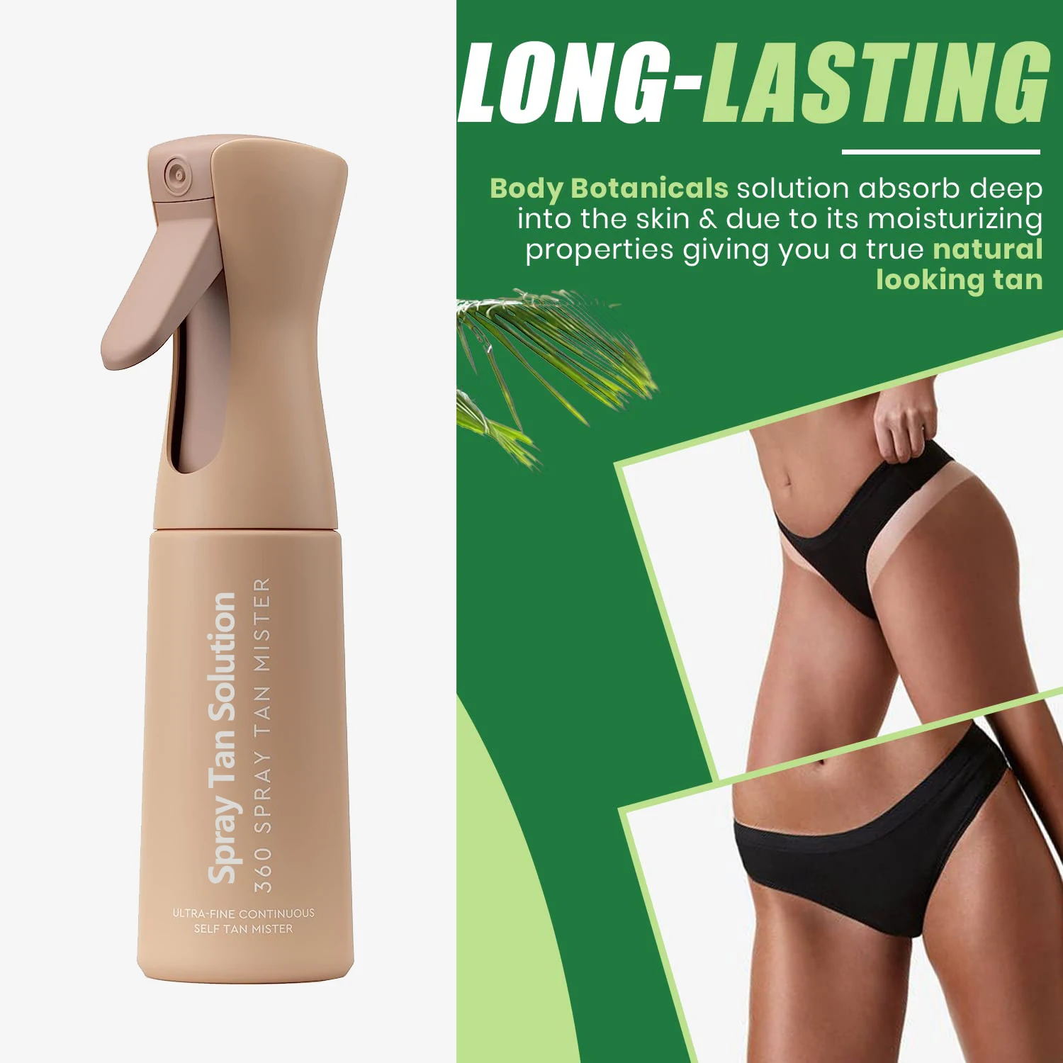 Vegan Ultra Fine 360 Spray Tan Solution Ultra Long Lasting Self