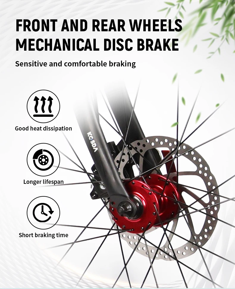 Keshengda KOSDA22 inch aluminum alloy ultra-light small wheel flat disc brake male and female adult small road bicycle