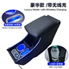 Negro 3 con iluminación Led + USB + carga inalámbrica