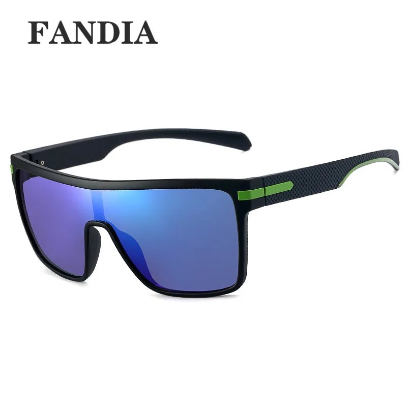 Blue Gradient Polarized Sunglasses with Carbon Fiber