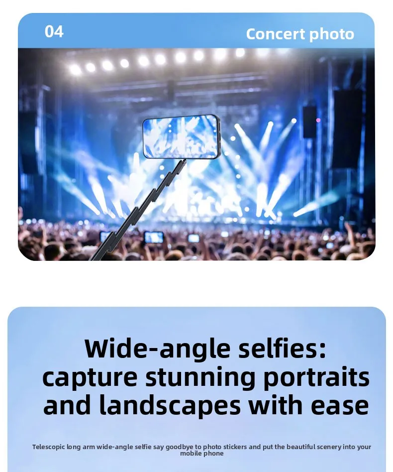 Applicable to iphone 15 Pro Max Phone case Selfie Stick Bluetooth Three-in-one Portable Selfie Stick Mobile Phone Selfie Stick