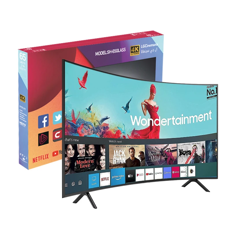 4K LED Android Smart TV China Hot Sale 32 40 42 50 65 75 Inch Flat Screen HD LED TV LCD 32 50 55 Inch Television Black OEM Hotel