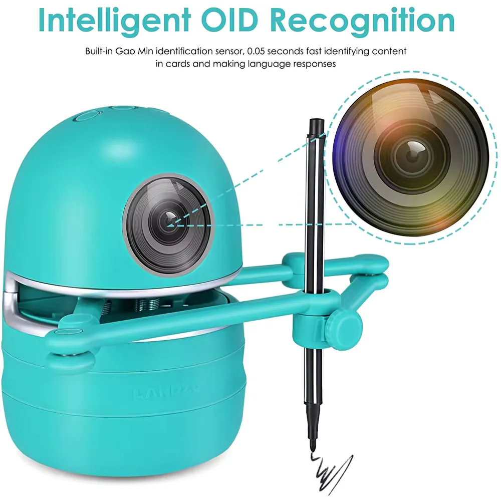 蓝宙绘画早教机器人学习机儿童自动画画智能幼儿美术益智玩具礼物