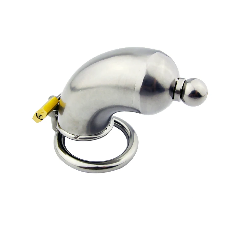 Chastity Device Male Stealth Lock Cock Cage with Urethral Sound Cock Ring Penis Trumpet Cage Sex Toy for Men
