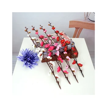 Artificial  flower living room tea table decoration wedding road flower head silk flower runway hotel layout plum tree fork