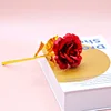 Fleur feuille d'or colorée [rouge] 25x8 cm