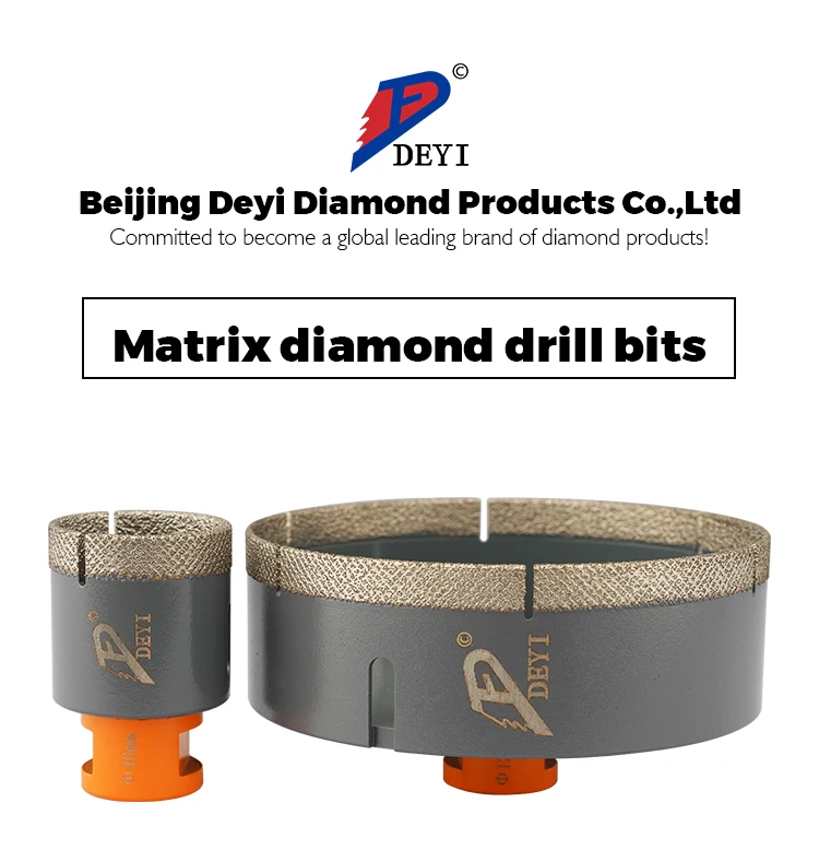 product m14 diamond core drill bit vacuum brazed tile hole saw cutting tool for class drilling core bits-14