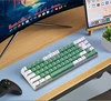 White and green